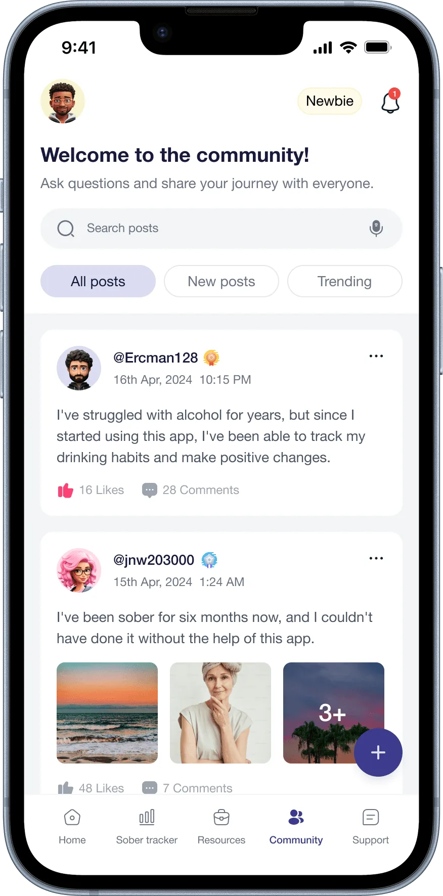 Clink community, screen 2
