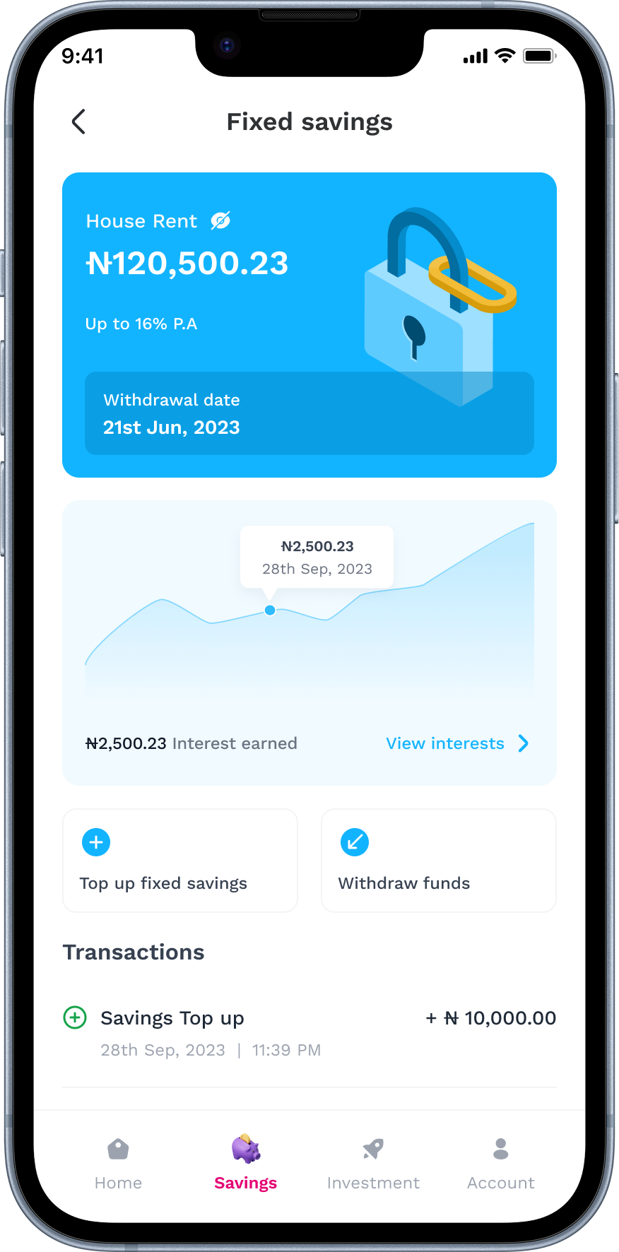 Jollof+ progress and milestones, screen 3