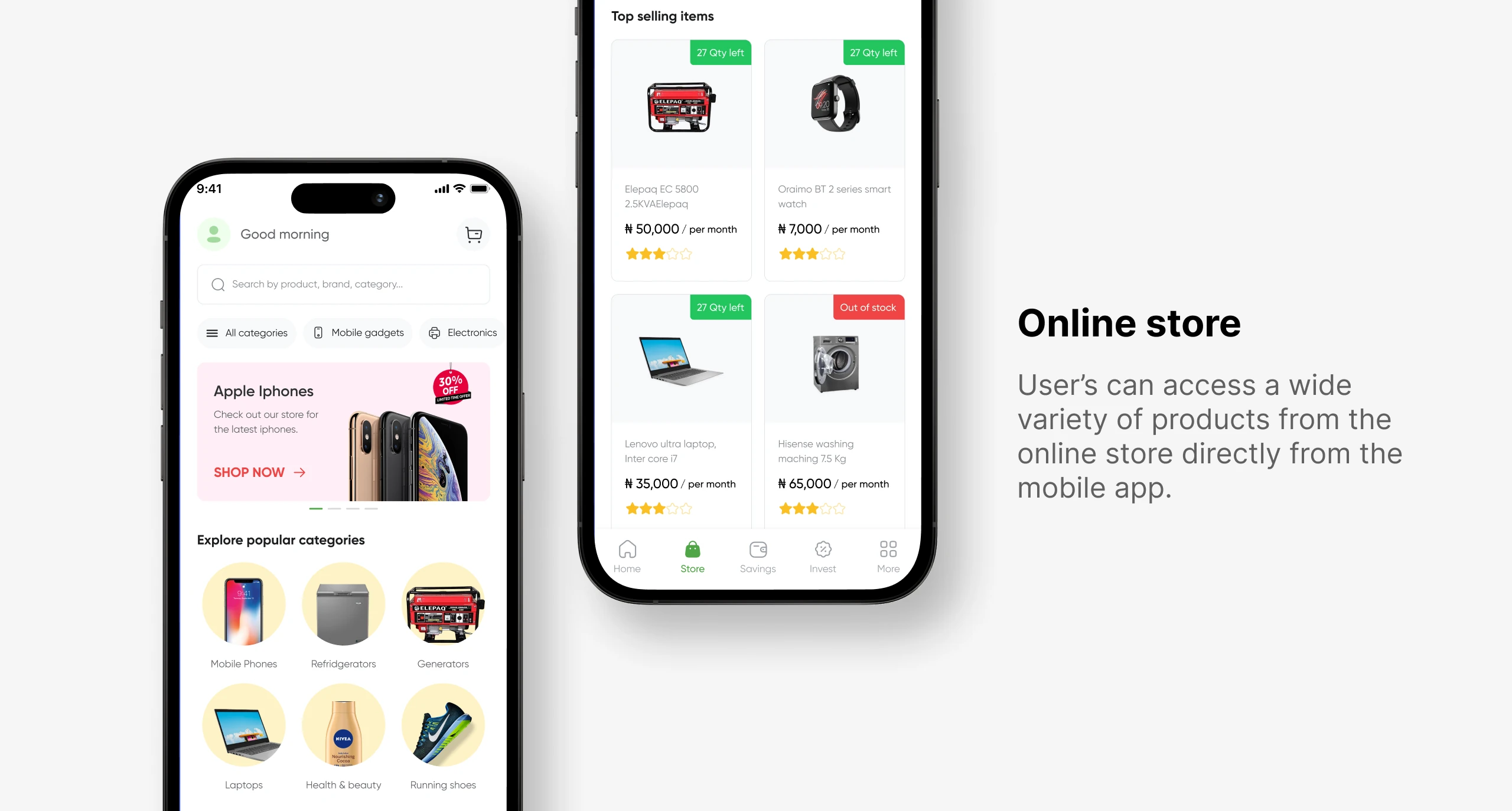 The Paysmosmo mobile online store