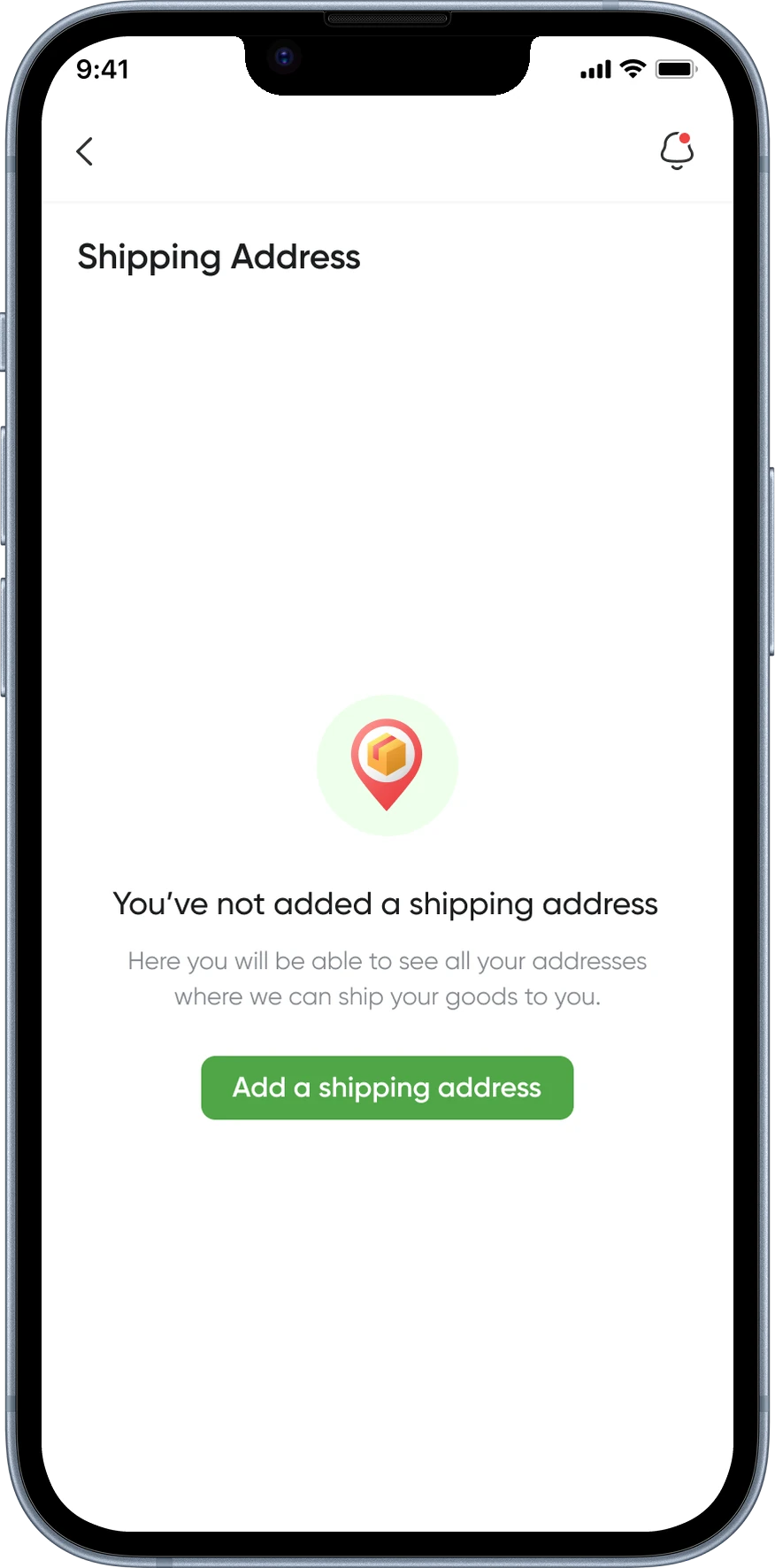 Paysmosmo mobile: no shipping address yet