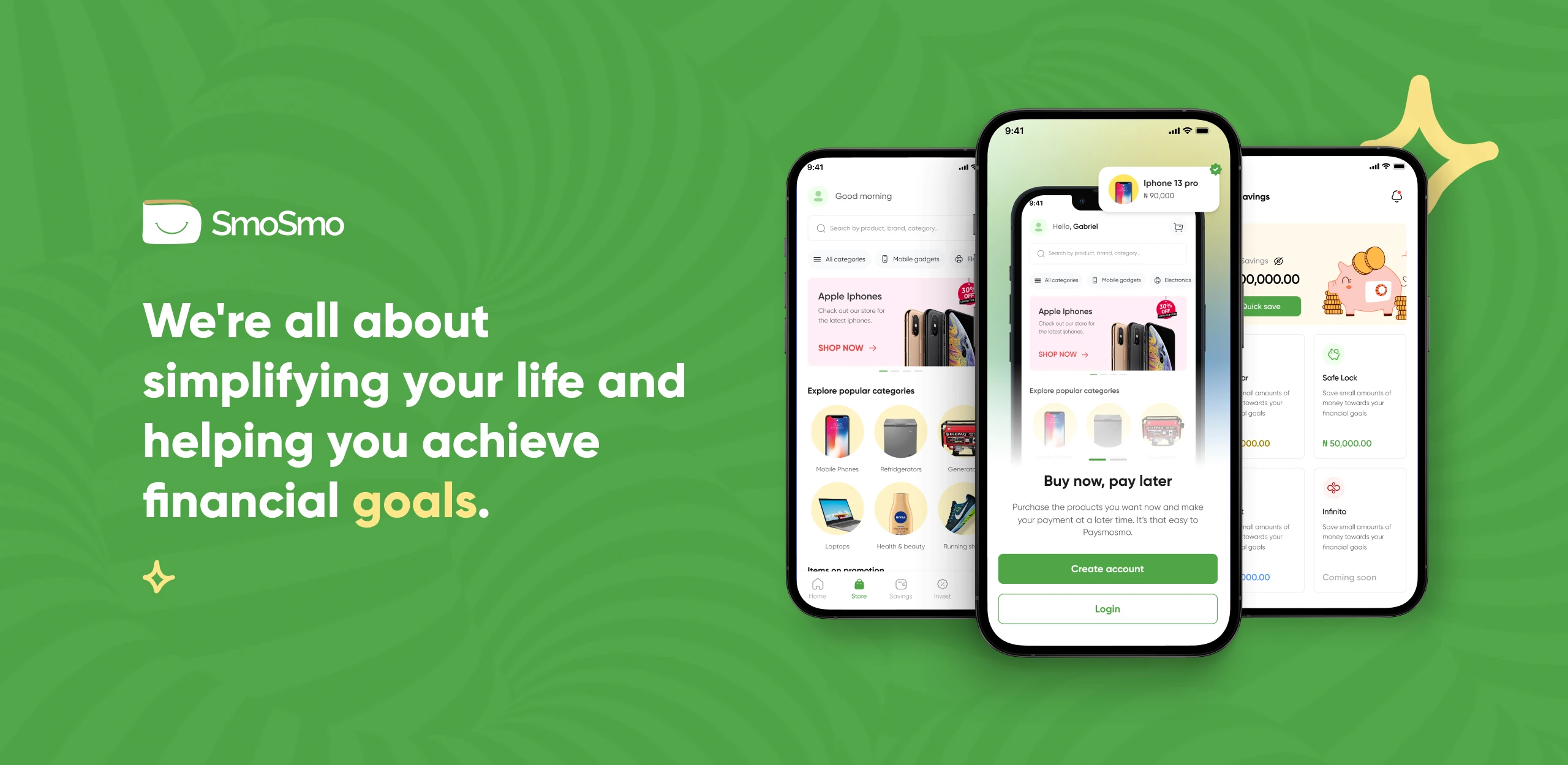 The Paysmosmo mobile app